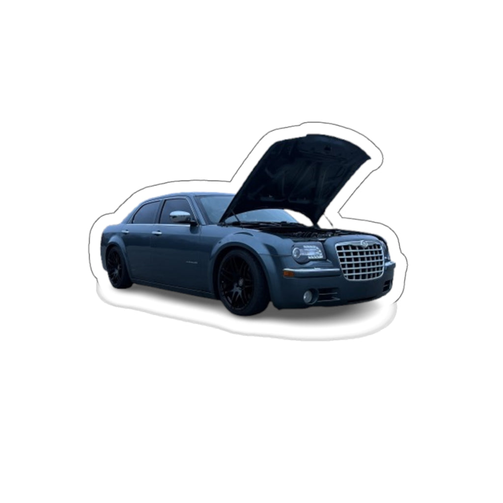 Open Hood Chrysler 300C Die-Cut Sticker